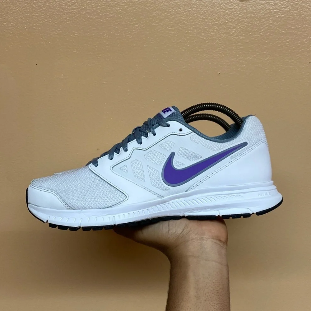 Nike Downshifter 6 White Purple Grey